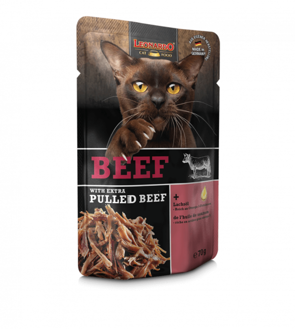 LEONARDO®  | Frischebeutel |  Beef + extra pulled Beef (16 x 70 g)
