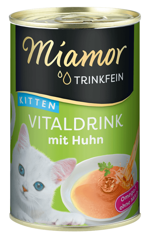 Miamor Trinkfein Vitaldrink mit für Kitten mit Huhn 24x135ml