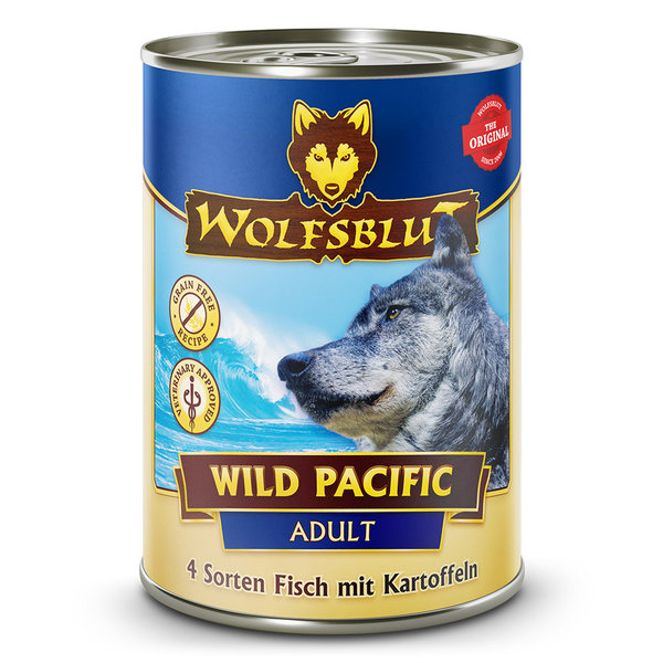 Wolfsblut Adult Wild Pacific - 4 Sorten Fisch mit Kartoffeln 6 x 395 g