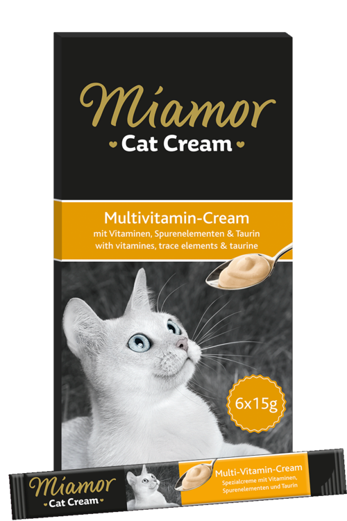 Miamor Cat Snack (Cream) Multi-Vitamin-Cream   |  Schachtel   |  6x15g