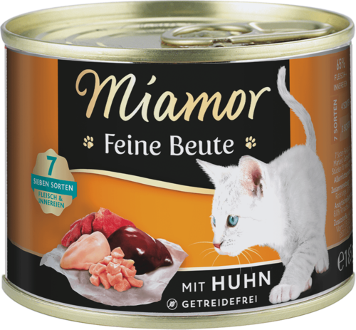 Miamor Feine Beute Huhn   |  Dose   |  12x185g