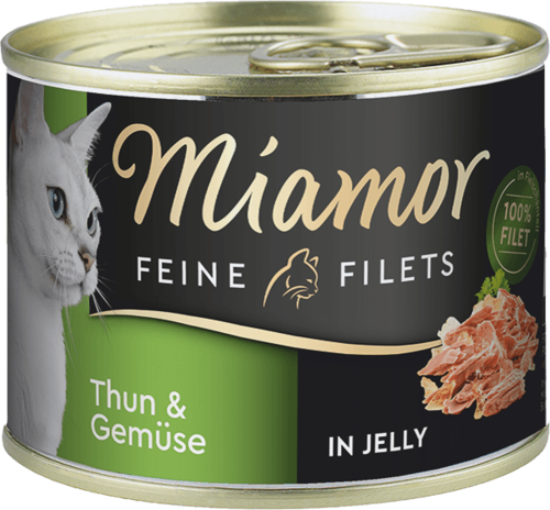 Miamor Feine Filets in Jelly Thun & Gemüse   |  Dose   |  12 x 185g