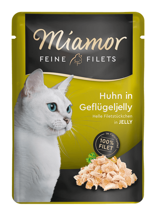 Miamor Feine Filets in Jelly Huhn in Geflügeljelly   |  Frischebeutel   |  100g