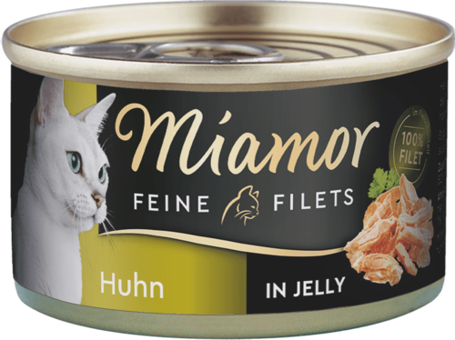 Miamor Feine Filets in Jelly Huhn   |  Dose   | 24 x 100g