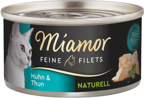 Miamor Feine Filets naturelle Huhn & Thunfisch   |  Dose   | 24 x 80g