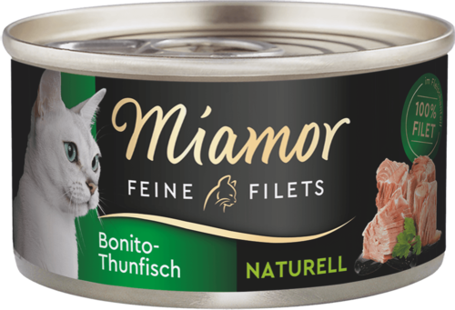 Miamor Feine Filets naturelle Bonito Thunfisch   |  Dose   |  24 x 80g