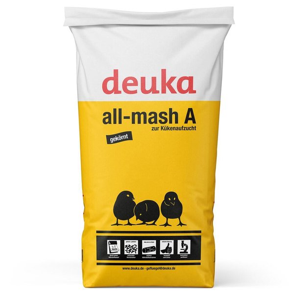 Deuka all-Mash ohne Cocc. | Kükenfutter | 25 KG