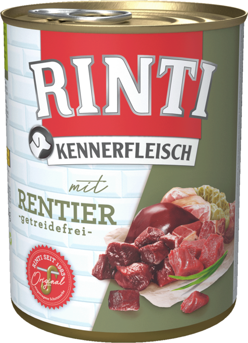 Rinti Kennerfleisch Rentier   |  Dose