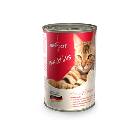 bewi cat®  meatinis Geflügel meatinis Geflügel  | Nassfutter | Dose | 6 x 400 g