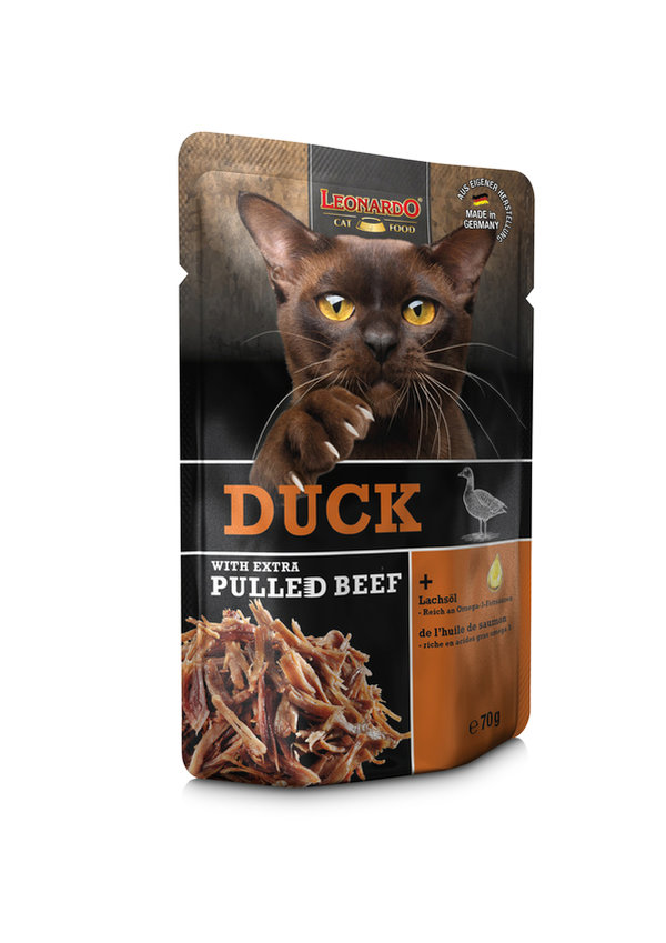 LEONARDO®  | Frischebeutel |  Duck+ extra pulled Beef (16 x 70 g)