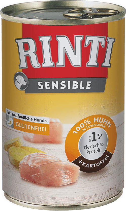 Rinti Sensible Huhn + Kartoffel   |  Dose   |  12 x 400g