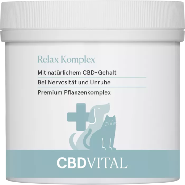 CBD Vital Relax Komplex 100 g | Pflanzenkomplex mit natürlichem CBD für Hunde & Katze
