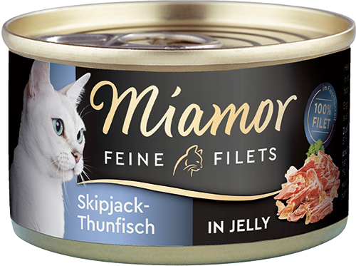 Miamor Feine Filets in Jelly Skipjack-Thunfisch   |  Dose   |  24 x 100g