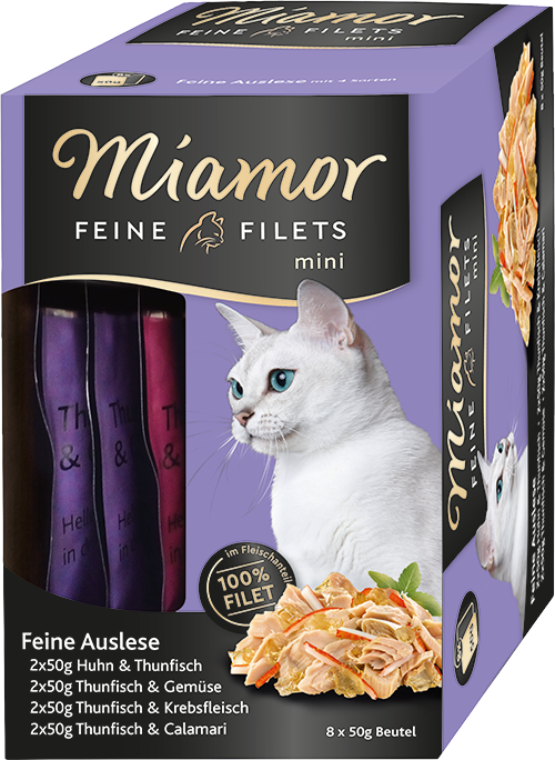 Miamor Feine Filets Mini Feine Auslese - Mini Frischebeutel   |  Multibox   |  8x50g
