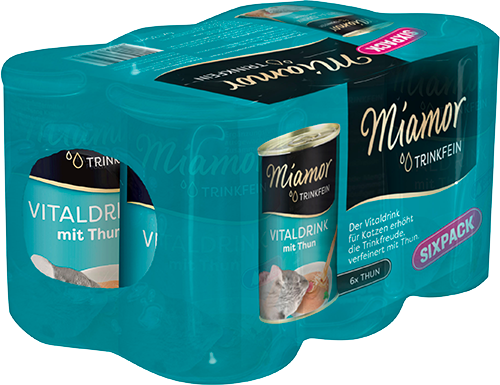 Miamor Trinkfein Vitaldrink Thun Sixpack   |  Dose   |  6 x 135ml