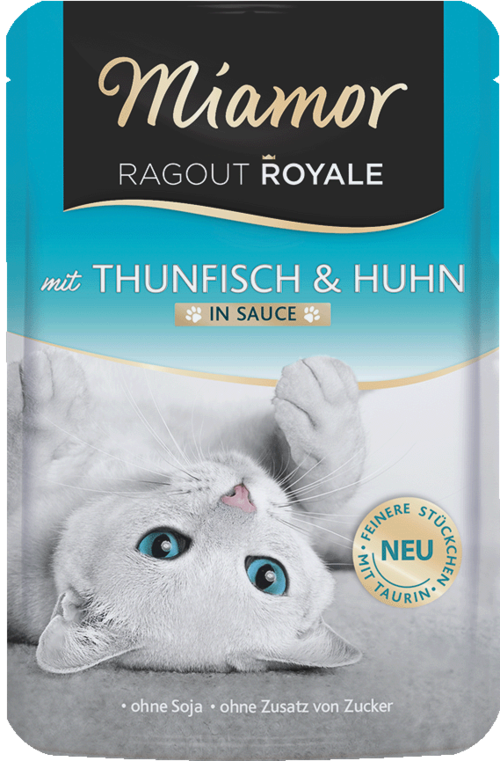 Miamor Ragout Royale in Sauce Thunfisch & Huhn   |  Frischebeutel   |  22 x 100g