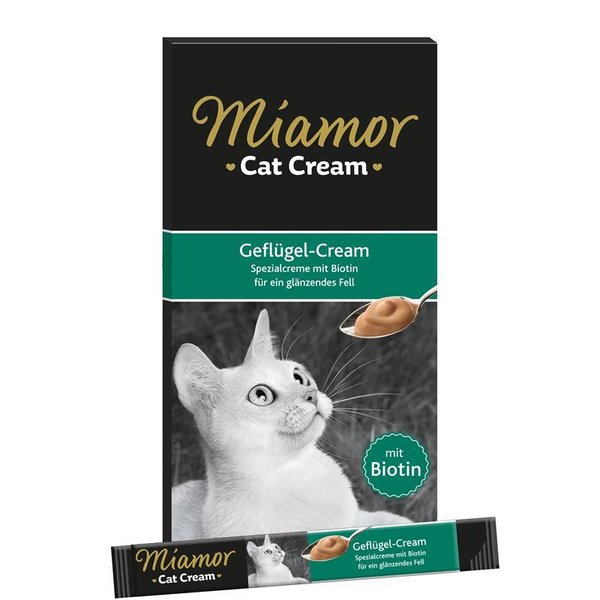 Miamor Cat Snack (Cream) Geflügel-Cream  |  Schachtel   |  6x15g