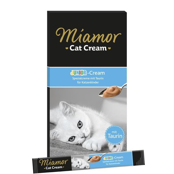Miamor Cat Snack (Cream) Junior-Cream |  Schachtel   |  6x15g