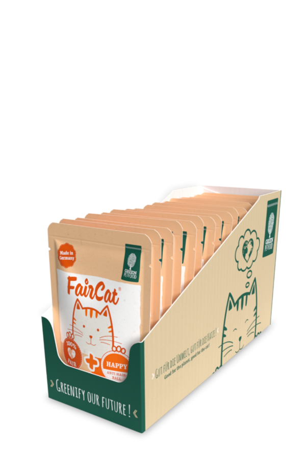 Green Petfood FairCat  Happy 8x85g	| Abverkauf!