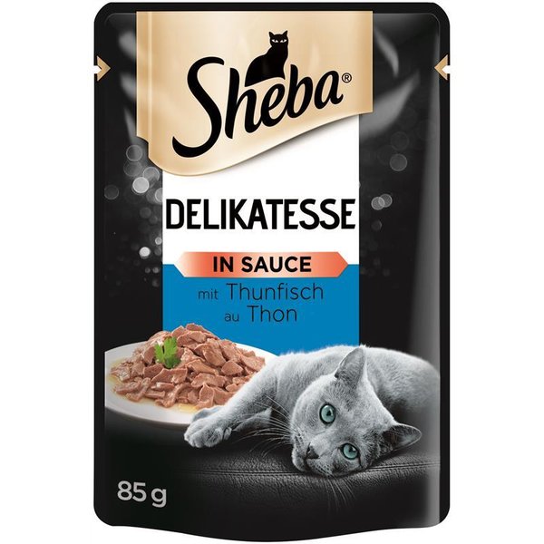 Sheba Portionsbeutel Delikatesse mit Thunfisch in Sauce 24x85g