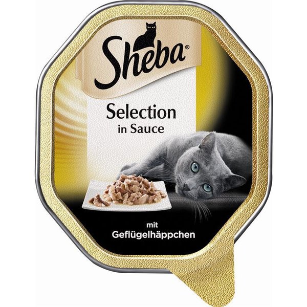 Sheba Schale Selection in Sauce mit Geflügelhäppchen  2x11x85g